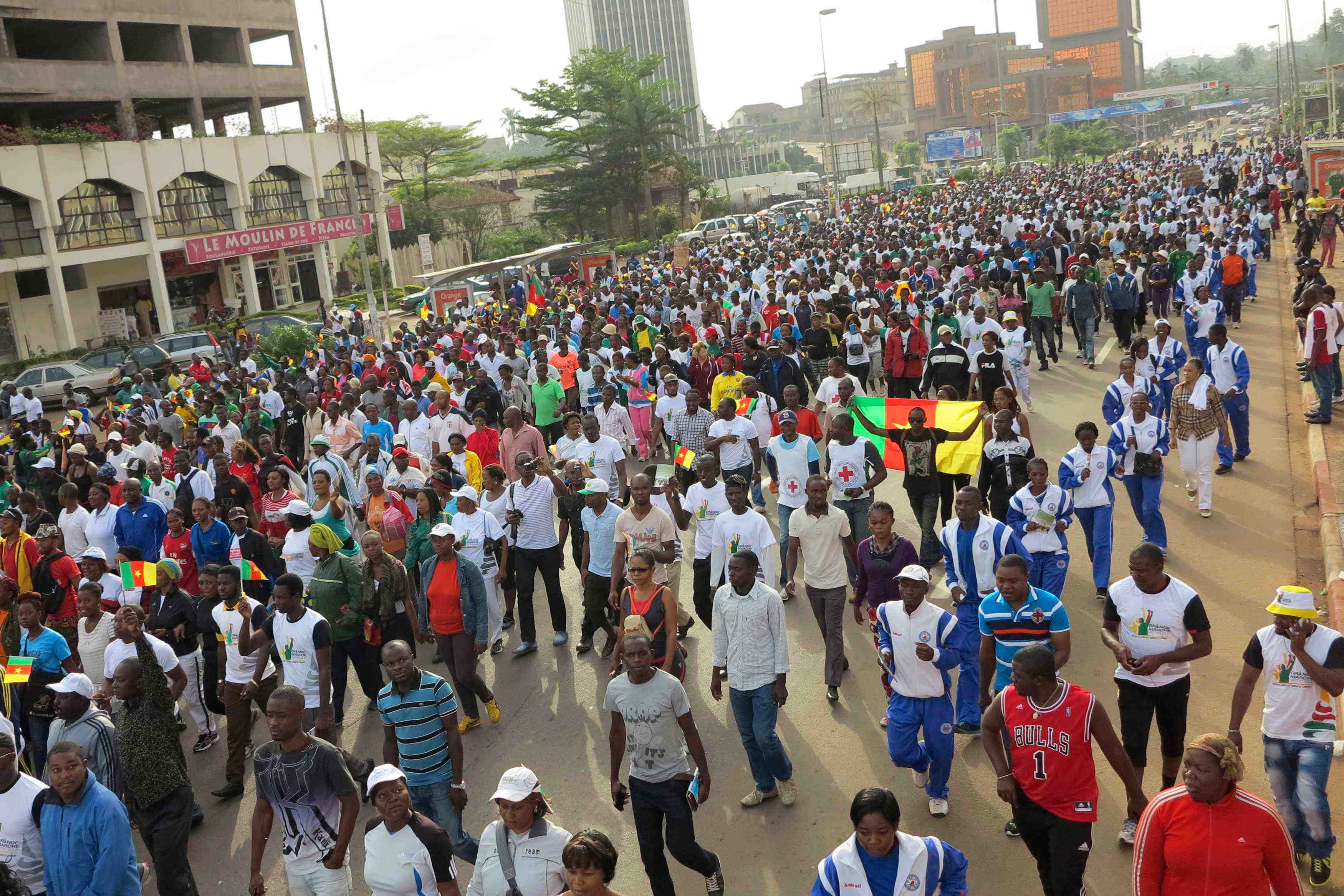 Manifestation contre boko haram a yaounde