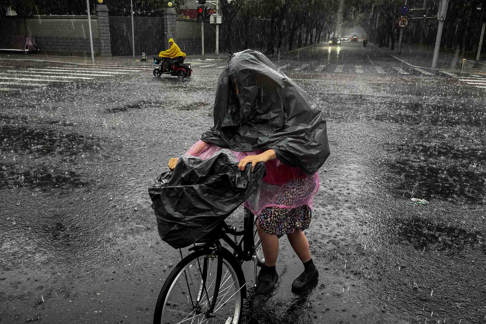 Fortes pluies a pekin