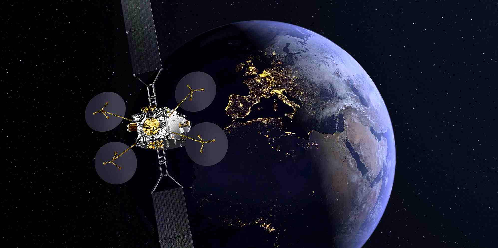 Le satellite Konnect d'Eutelsat, utilisé par Orange.