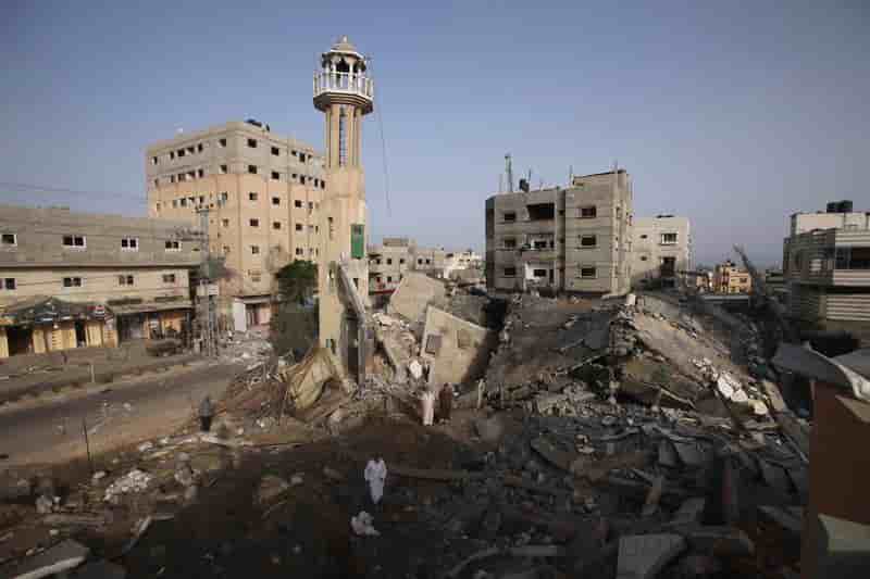 A Gaza, le bilan est aussi matériel