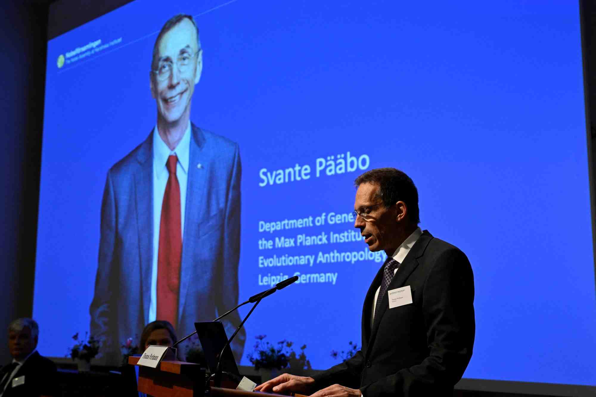 Prix nobel 2022 de physiologie ou medecine a l'institut karolinska de stockholm