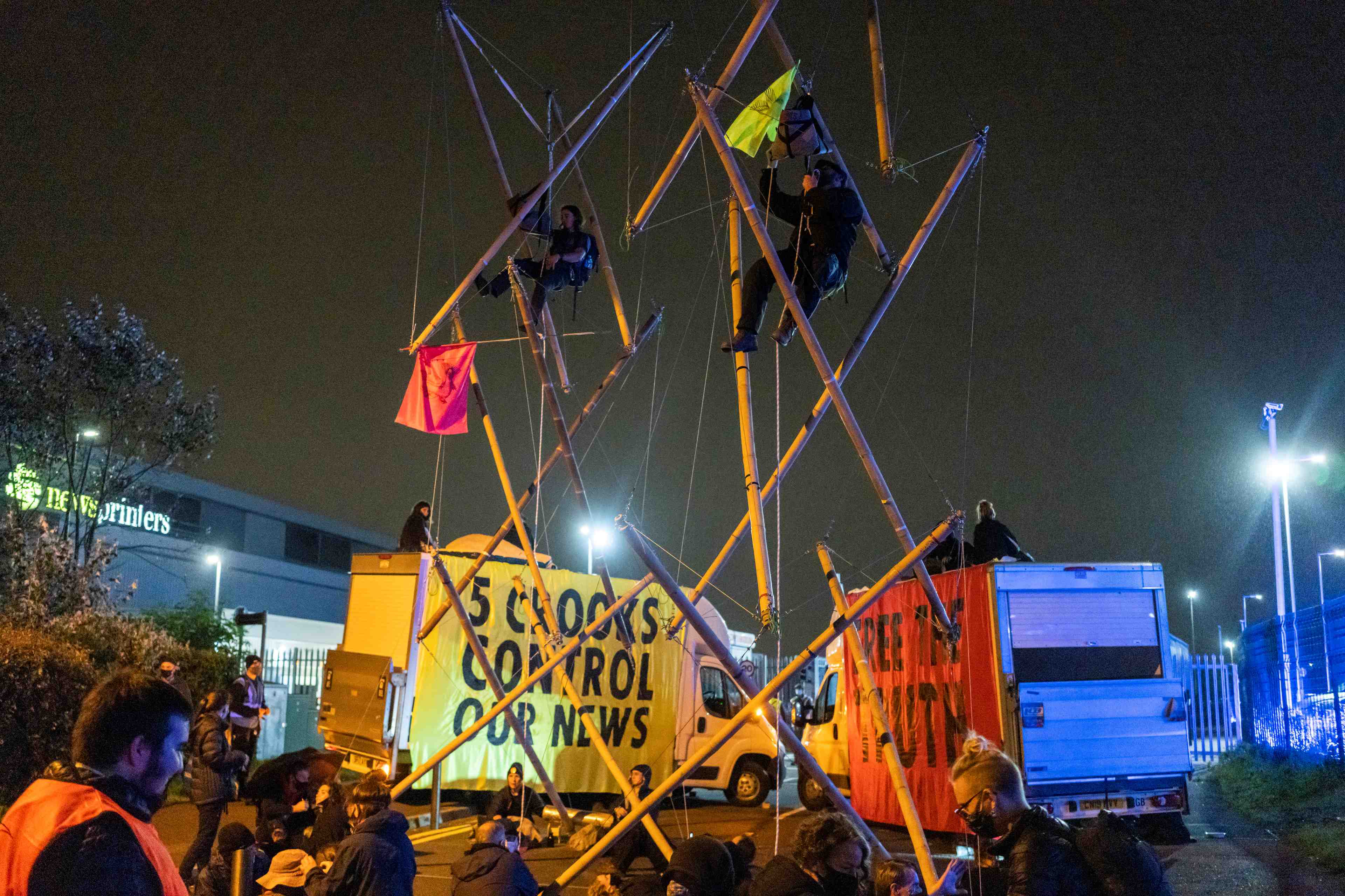 La distribution de la presse britannique perturbee par extinction rebellion