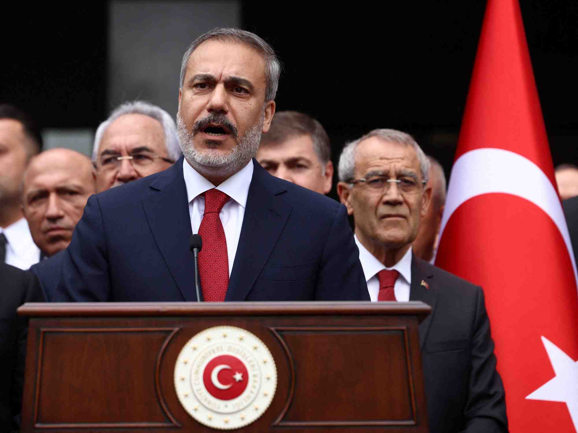 Le nouveau ministre turc des affaires etrangeres hakan fidan a ankara, en turquie