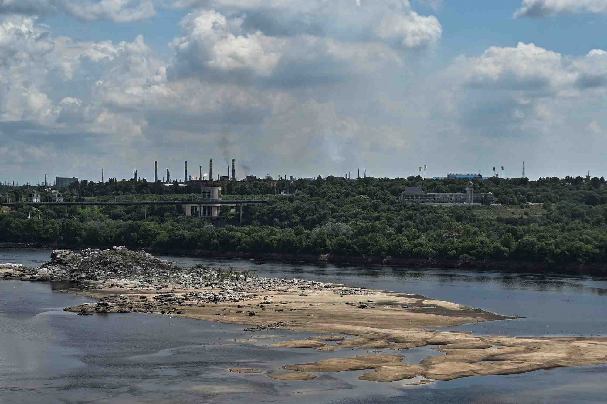 Vue sur le fleuve dnipro