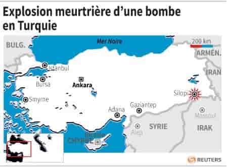 Explosion meurtriere d’une bombe