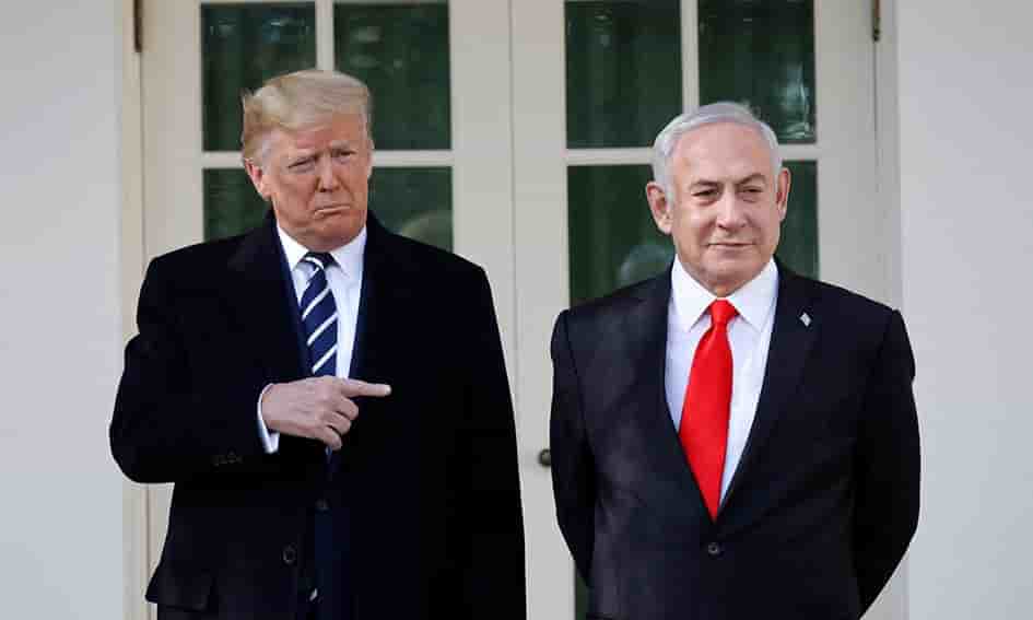Le président Donald Trump et le Premier ministre israélien Benjamin Netanyahu se sont rencontrés dans le bureau ovale de la Maison Blanche à Washington, ce vendredi.
