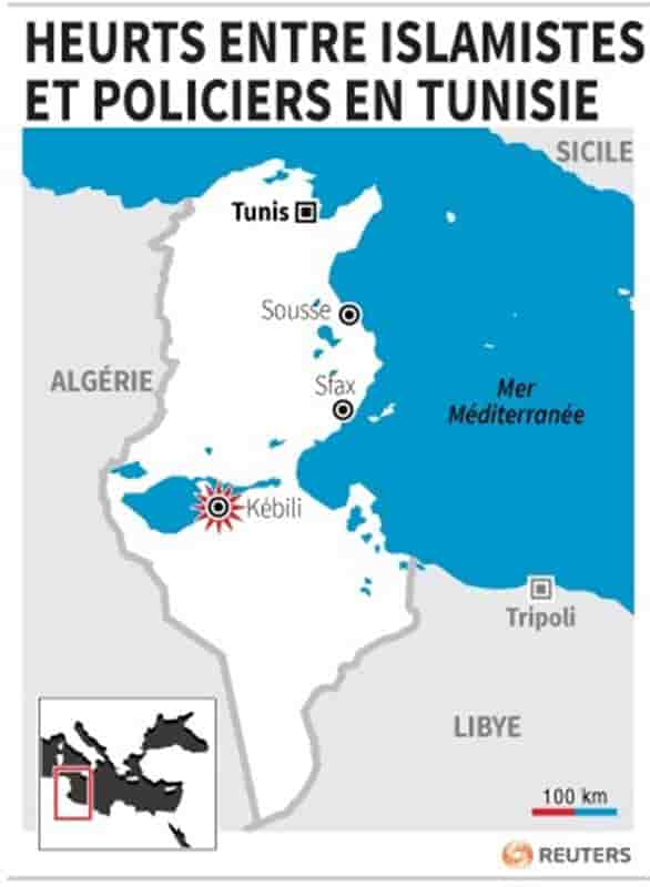 Heurts entre islamistes et policiers en Tunisie, un mort