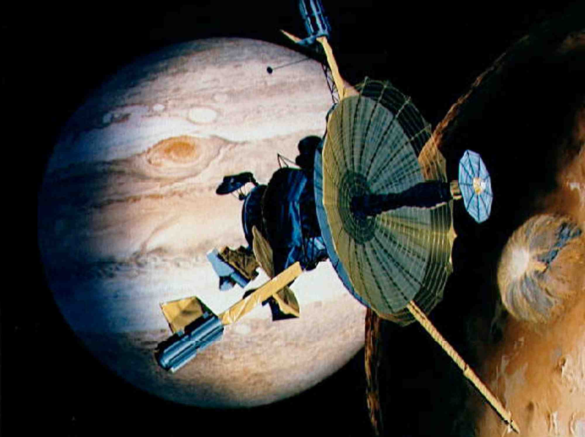 Representation artistique du vaisseau spatial galileo