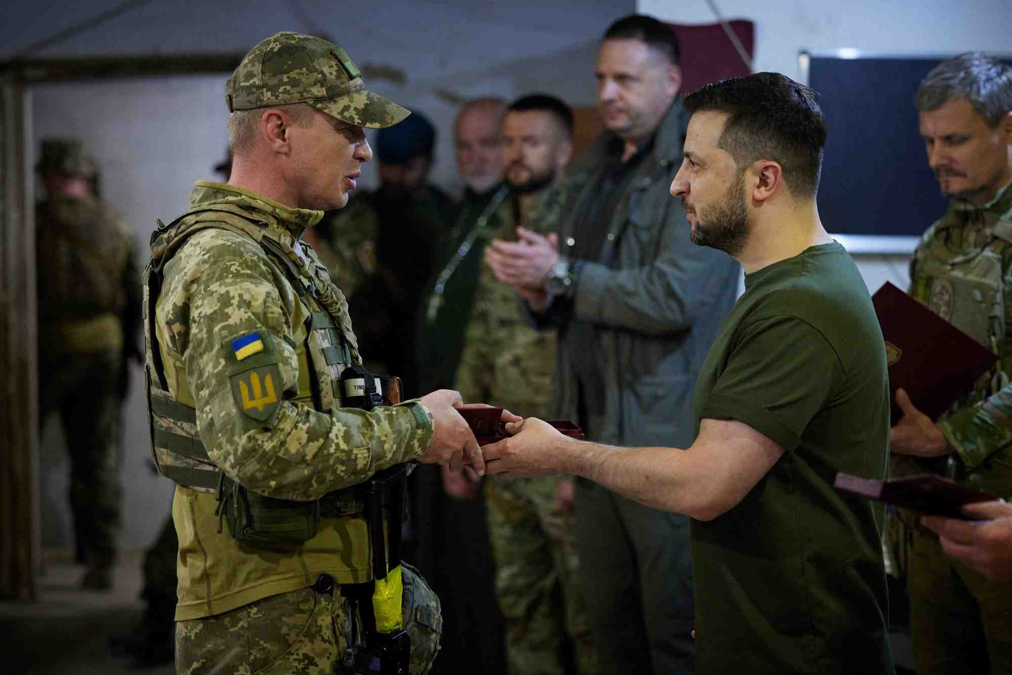 Ukraine: le president zelensky s'est rendu a mykolaiv