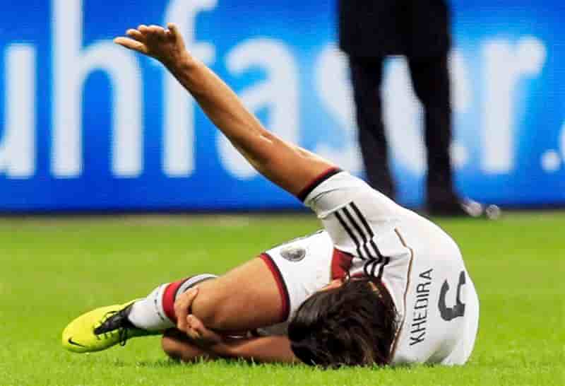 Football: l'Allemand Khedira, blessé, incertain pour le Mondial