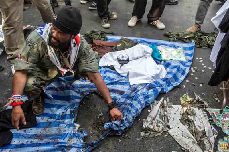 Explosion à Bangkok dans un campement de la contestation