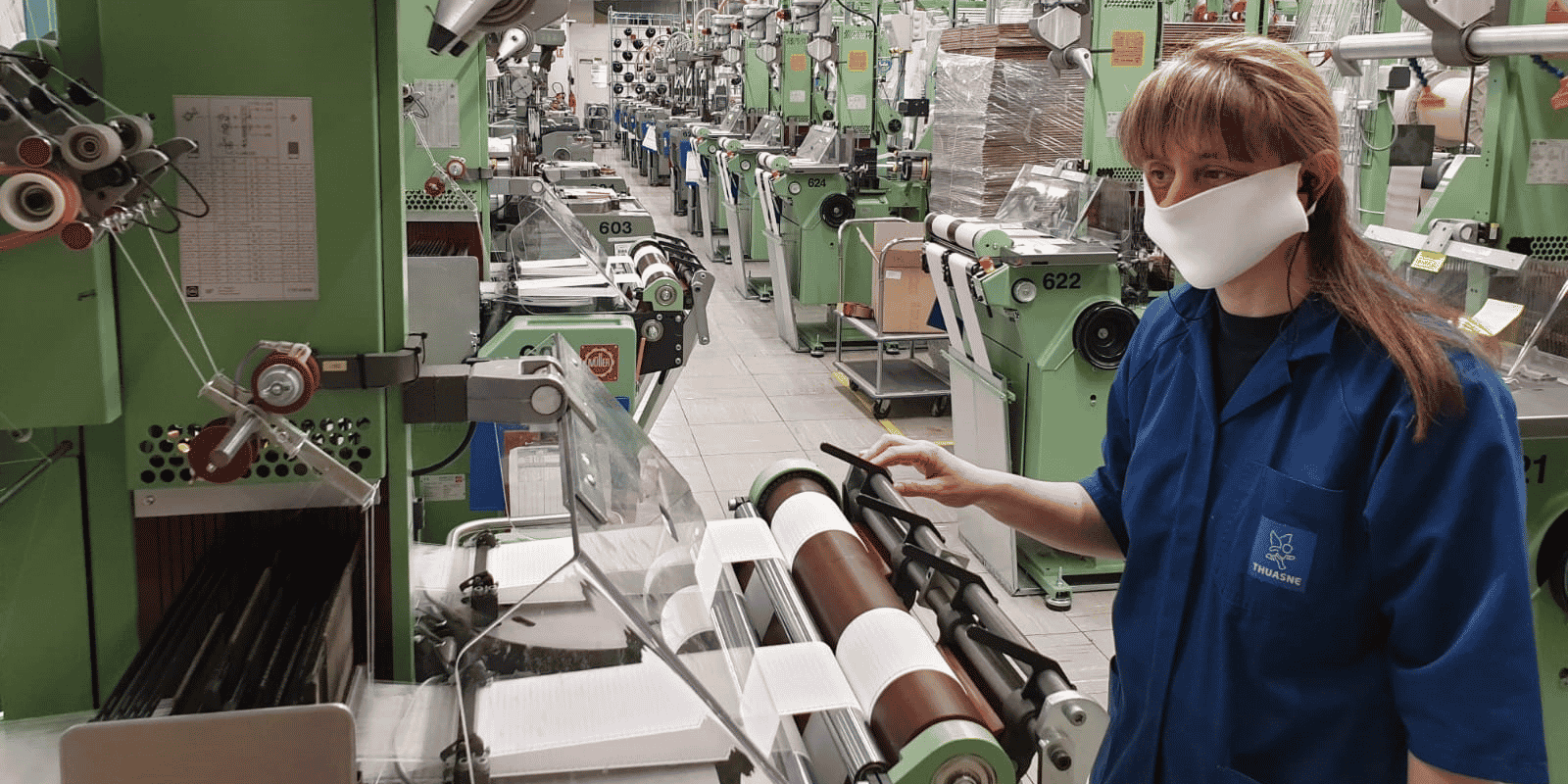 La production de masques chez Thuasne
