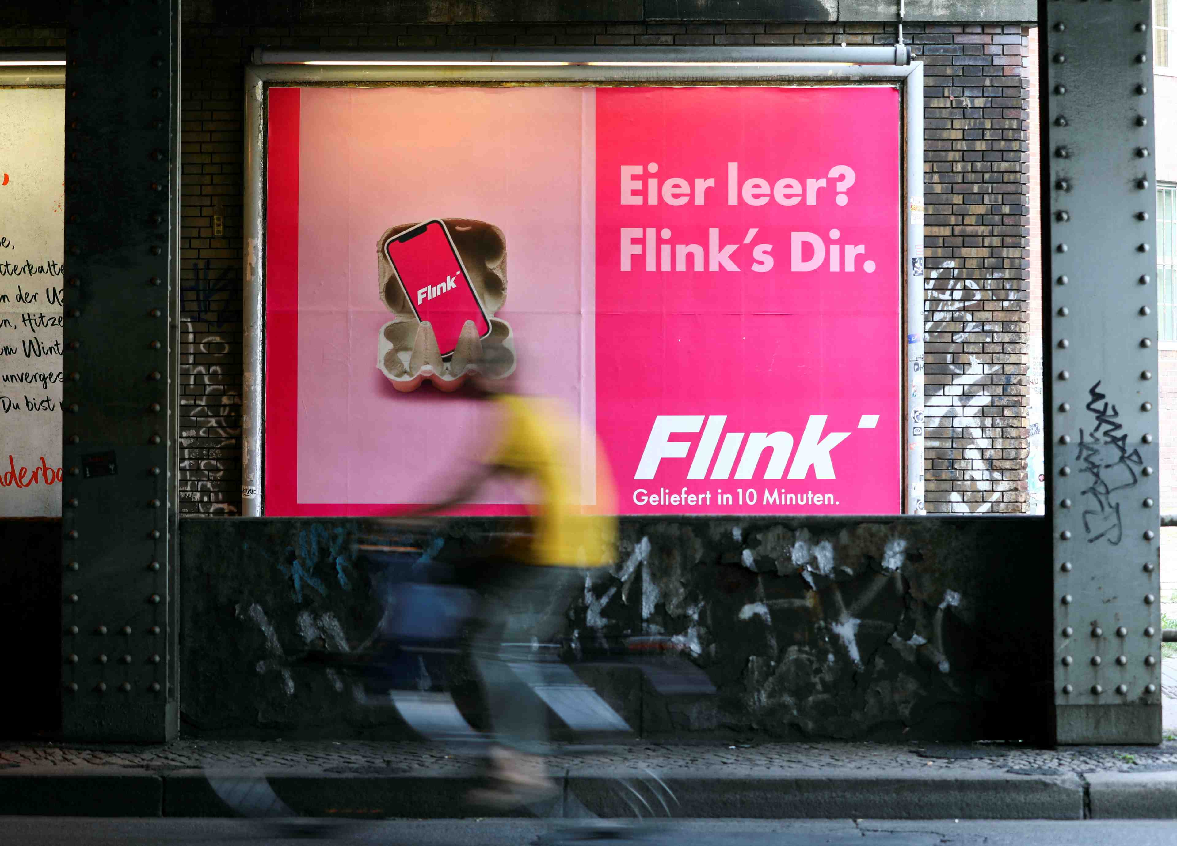 La startup allemande de livraison rapide flink leve 750 millions de dollars