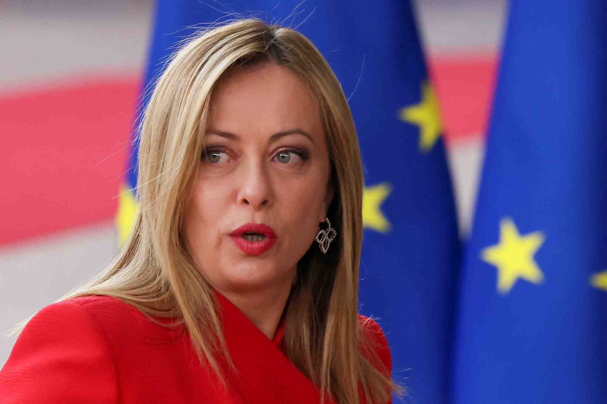 Photo d'archives de la presidente du conseil italien giorgia meloni