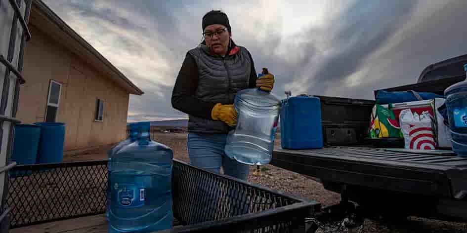 L’absence d’eau courante est un souci quotidien pour les Navajos.