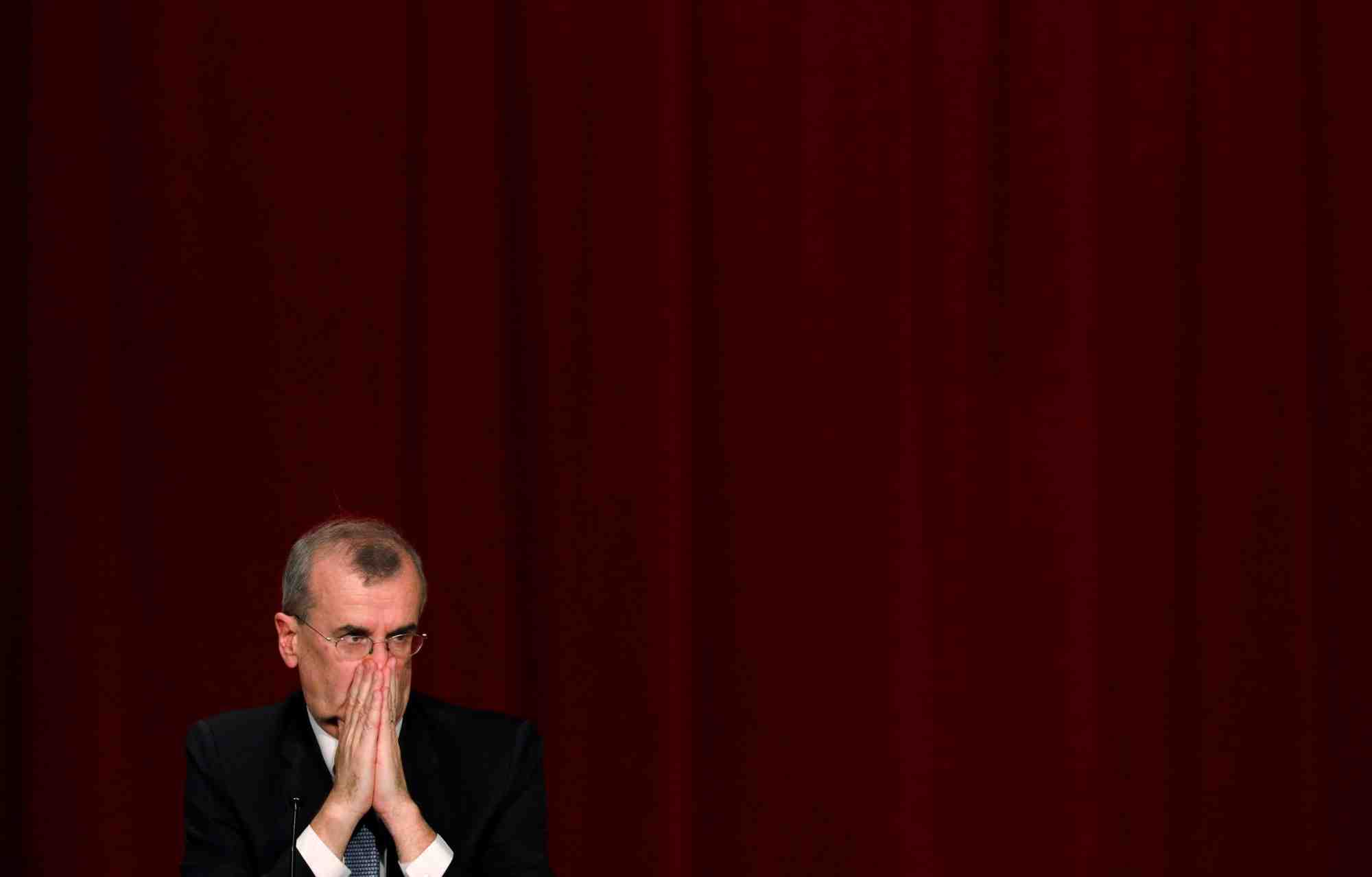 Francois villeroy de galhau, membre du conseil des gouverneurs de la bce et gouverneur de la banque de france lors du forum financier international paris europlace a tokyo