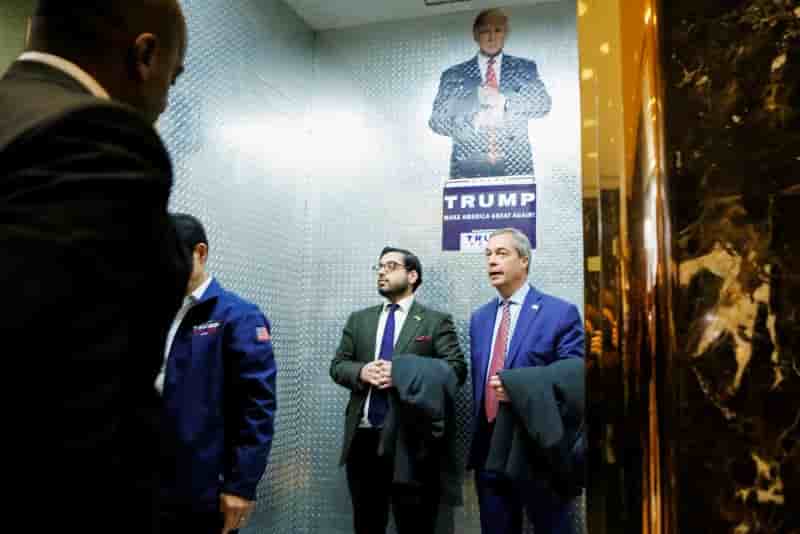 Farage propose de servir "d'intermediaire" entre londres et washington