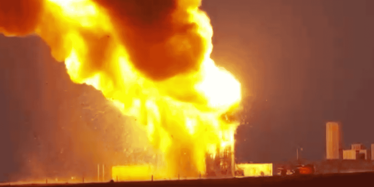 L'incident, qui n'a fait aucun blessé, s'est produit lundi soir sur la base de SaxaVord, sur l'île isolée d'Unst dans l'archipel des Shetland (Capture d'écran Reuters).