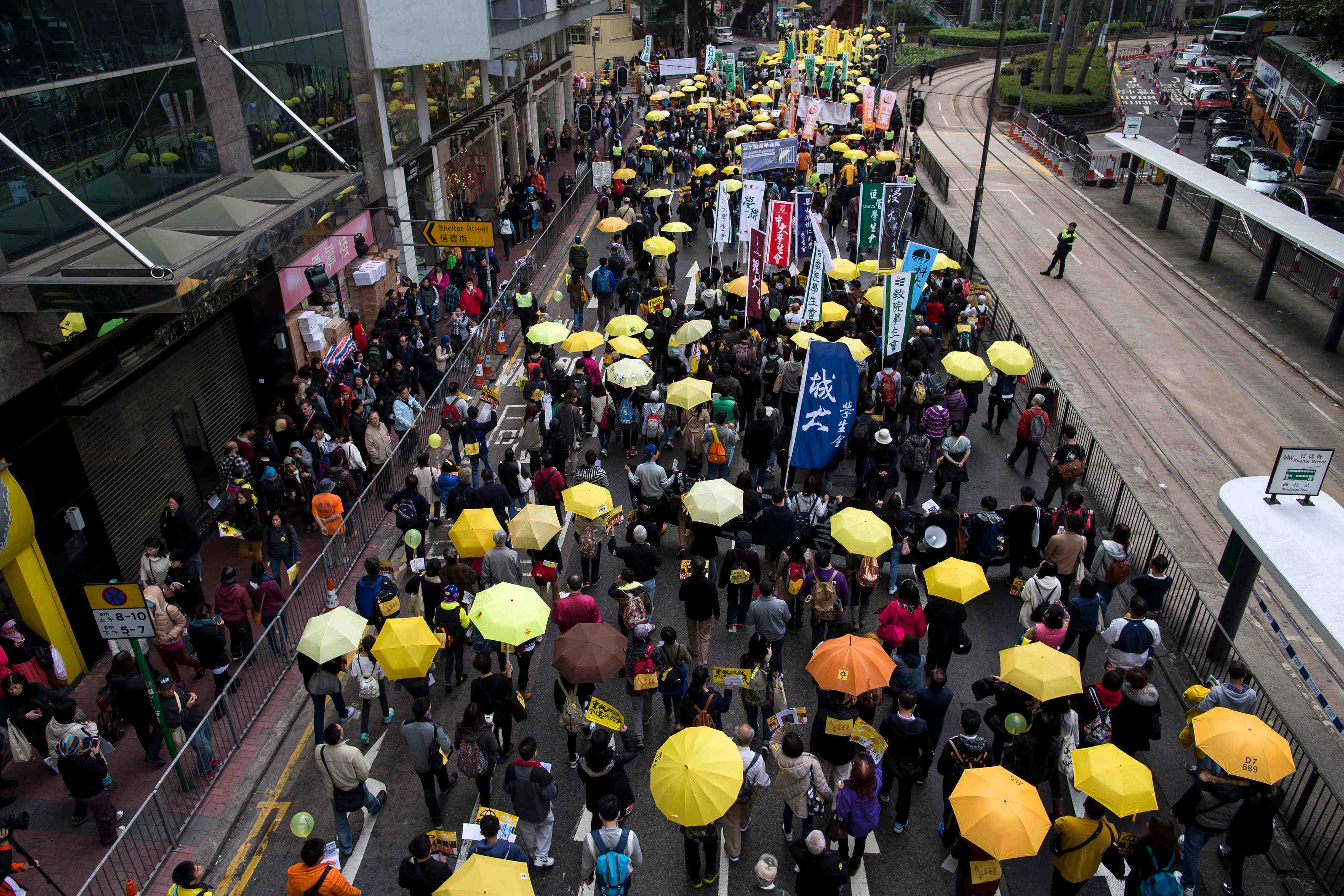 Manifestation pro-democratie a hong kong
