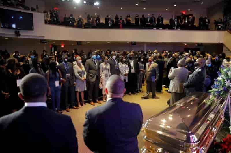 Ceremonies a minneapolis et new york en hommage a george floyd