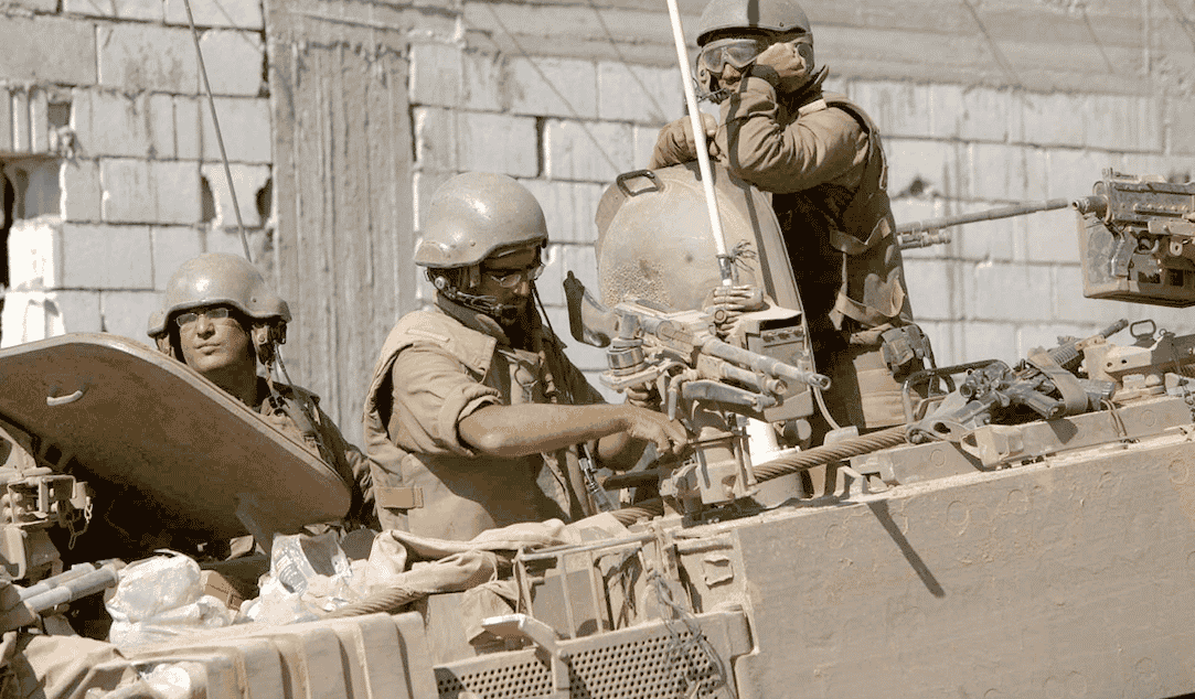 L'armée israélienne en opération à la frontière libanaise en octobre.