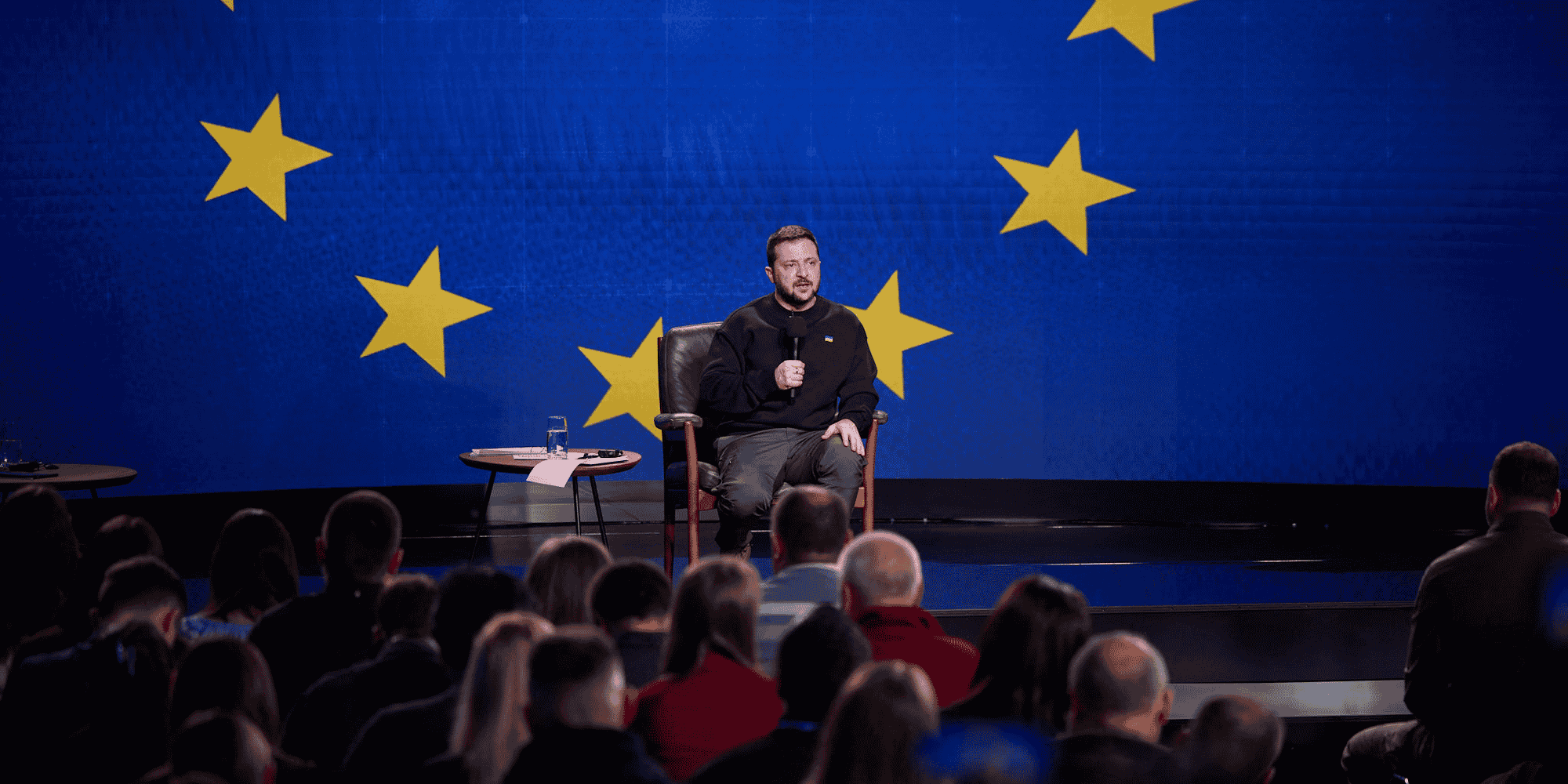 Le président ukrainien Volodymyr Zelensky lors d'une conférence de presse à Kiev le 19 décembre.