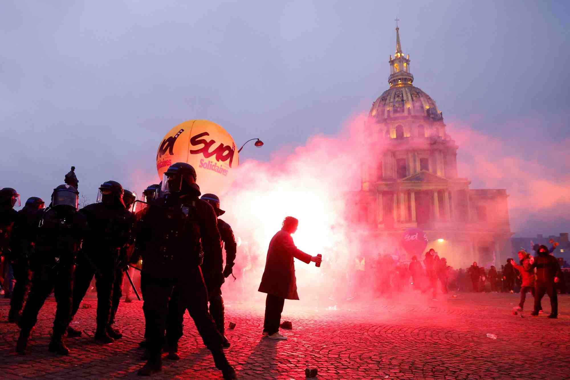 Greve nationale en france contre la reforme des retraites
