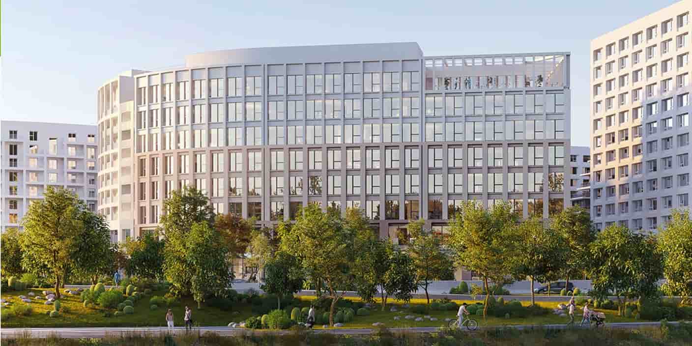 Livré au printemps 2025 par Bouygues Immobilier, l'immeuble Inkoo s'étend sur les 6 800 m2 et sept étages à l'entrée Sud de Bordeaux.