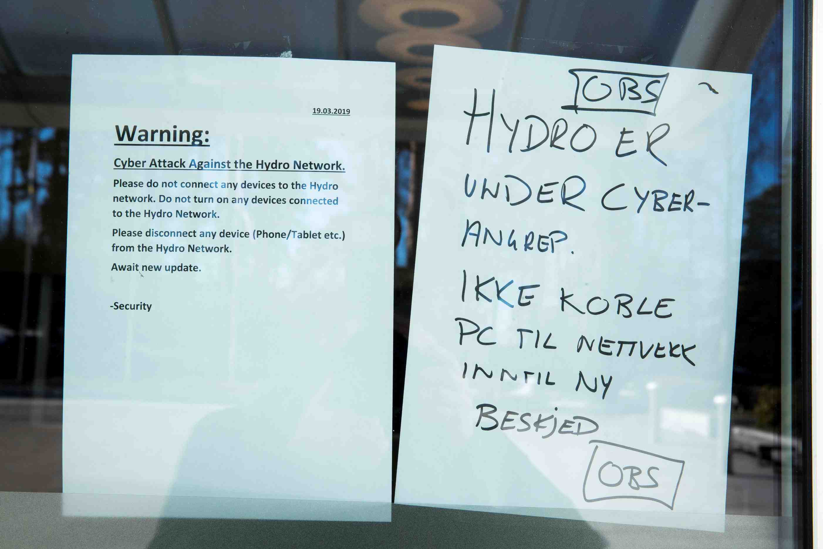 Norsk hydro dit n'avoir verse aucune rancon apres une cyberattaque