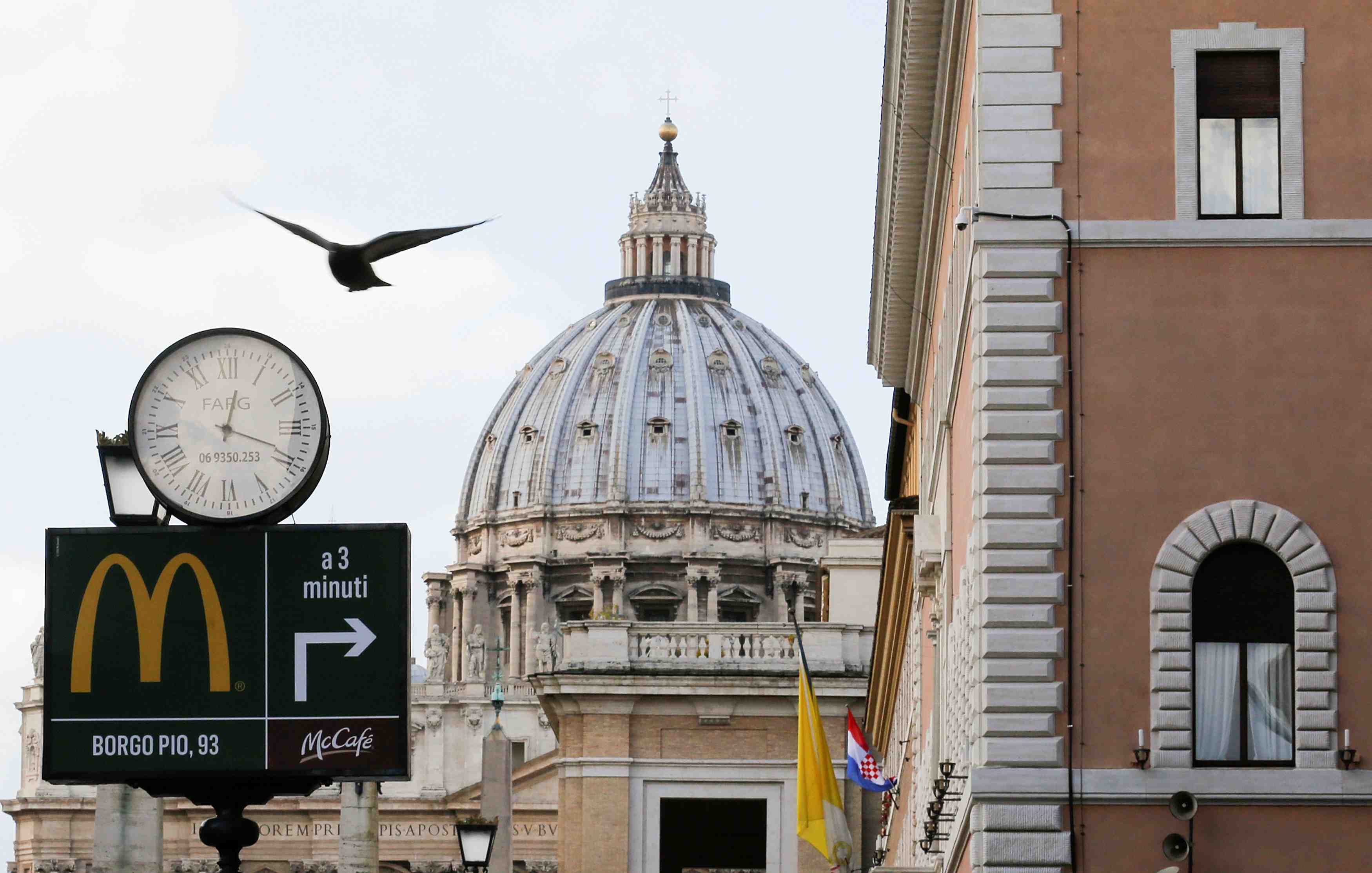 Pas de mcdonald's pres des thermes de caracalla a rome