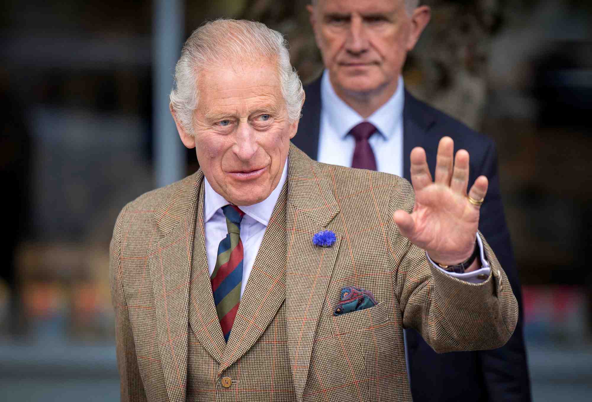 Le roi charles en visite en ecosse