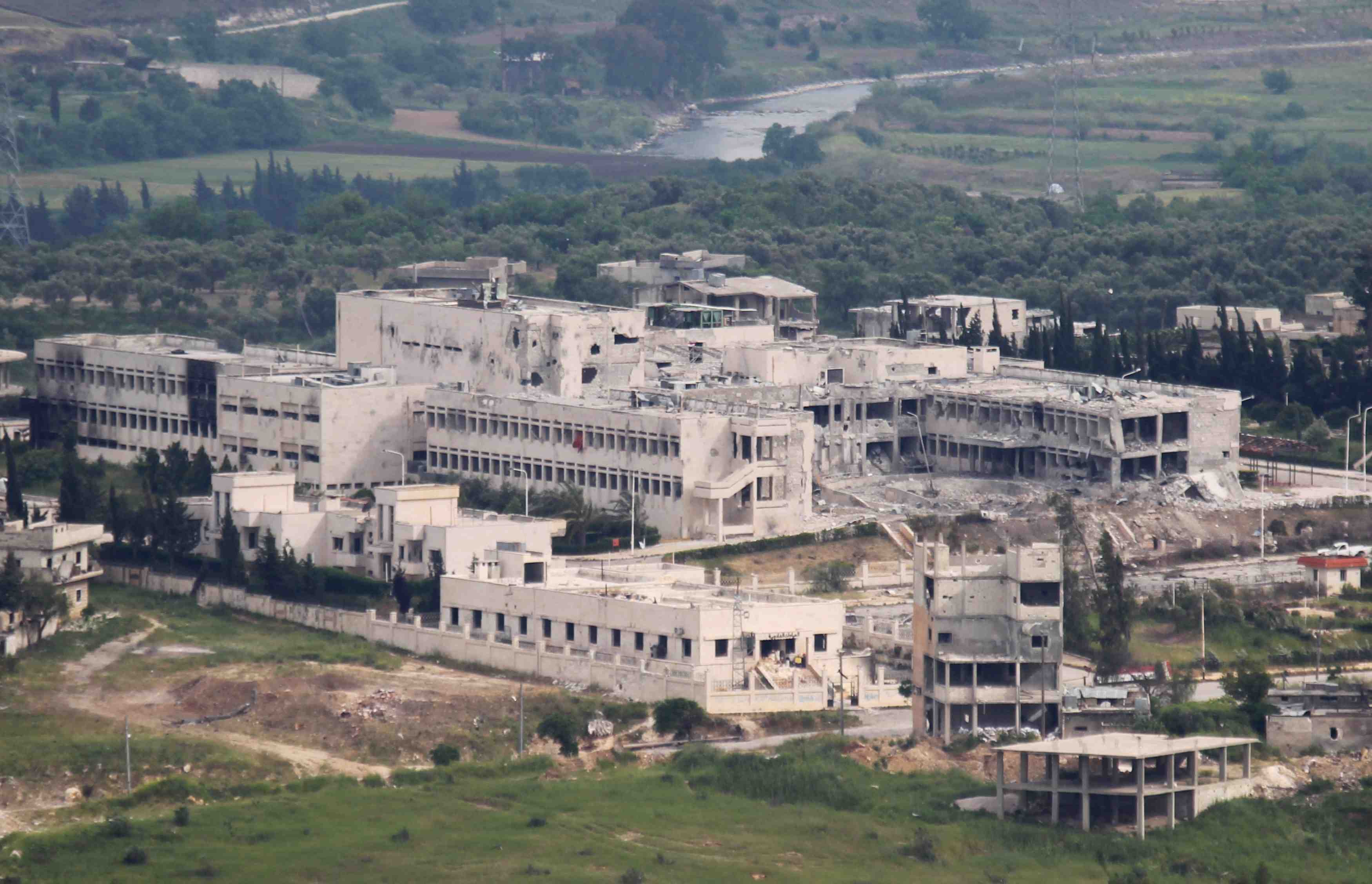 Un hopital militaire syrien pris par les insurges a idlib