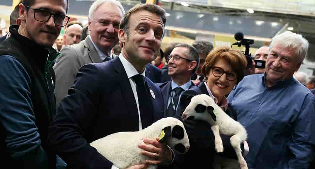 Emmanuel Macron était de passage au Salon de l'agriculture.