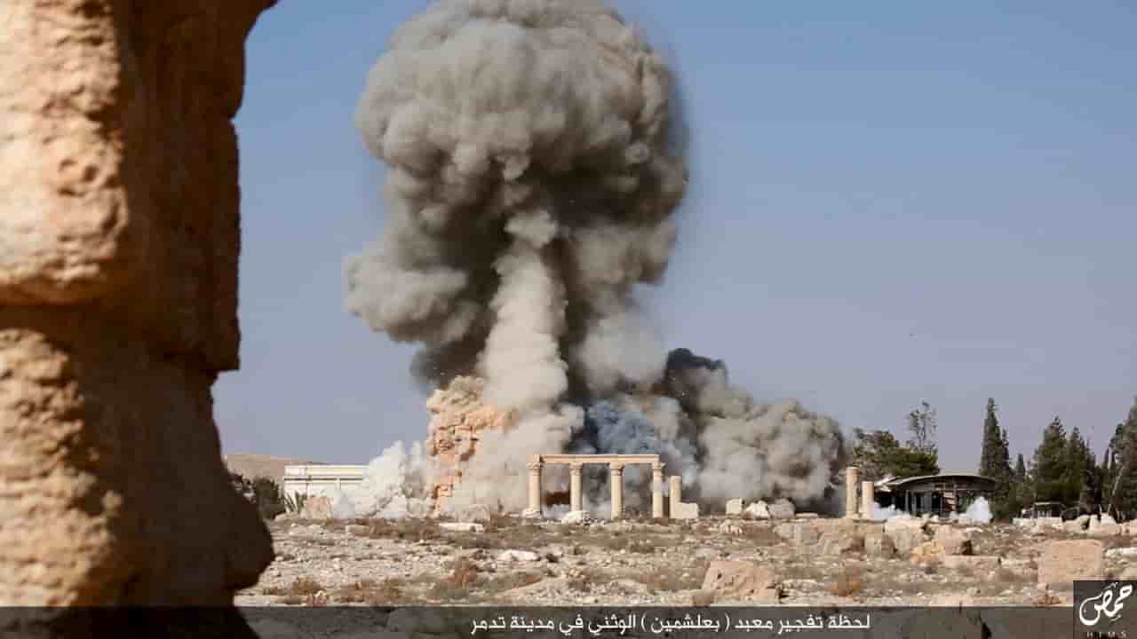 Des images attestent la destruction d'un temple a palmyre