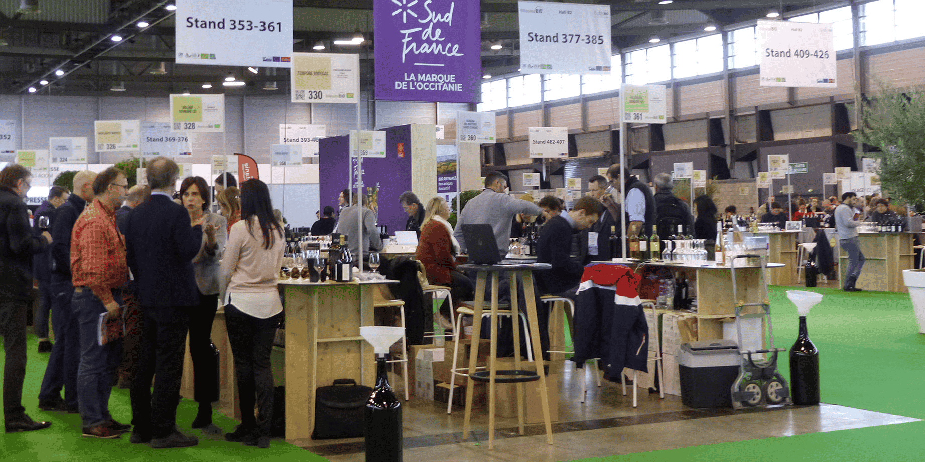 Le mondial du vin bio compte 1 300 exposants, soit 100 de plus qu'en 2019