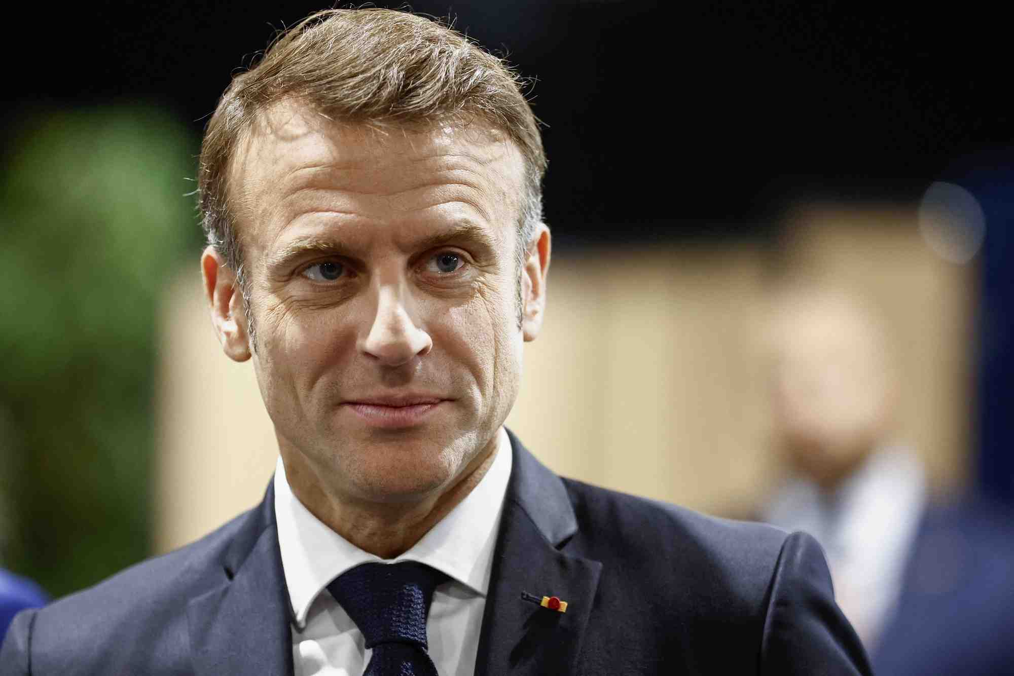 Le president francais emmanuel macron