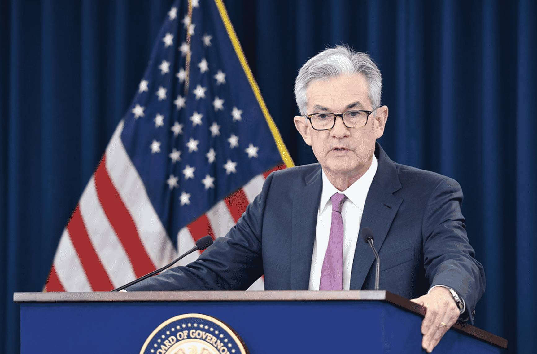 Jerome Powell le président de la Réserve fédérale américaine.