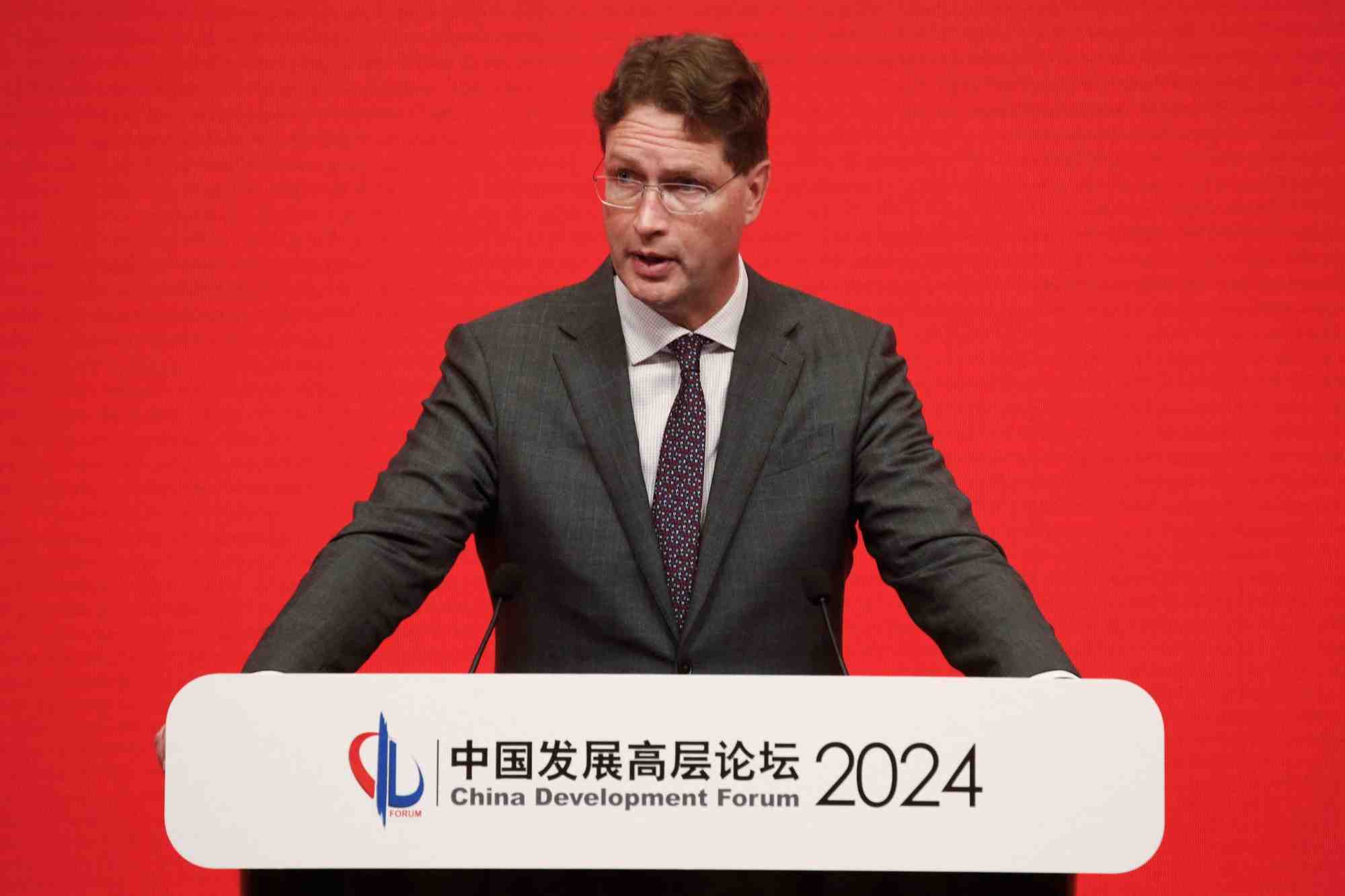 Ola kallenius s'exprime lors du forum de developpement de la chine (cdf) 2024, a pekin