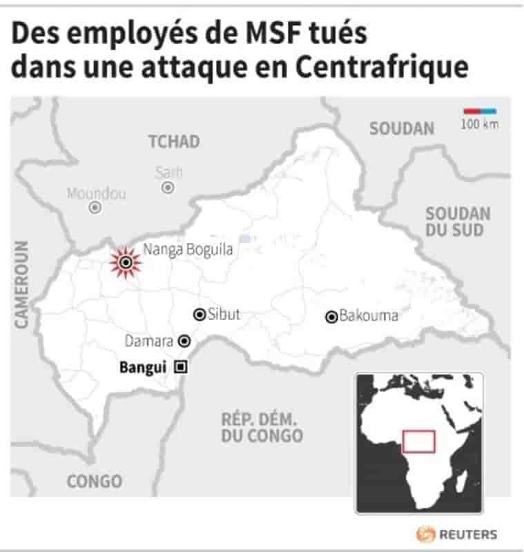 Une attaque en Centrafrique fait 22 tués, dont du personnel de MSF