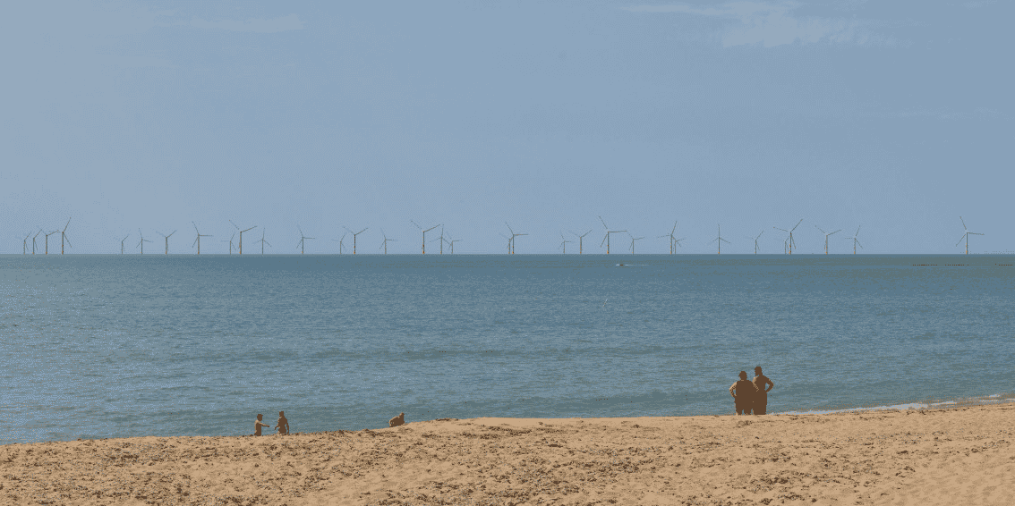 Photomontage du parc éolien offshore au large de l'île d'Oléron