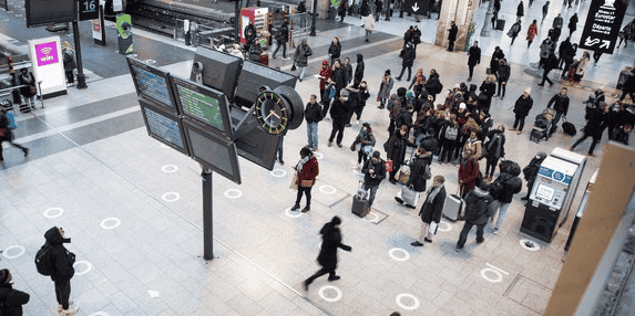 La gare du Nord est la plus fréquentée d'Europe avec 700.000 voyageurs par jour (photo d'archive).