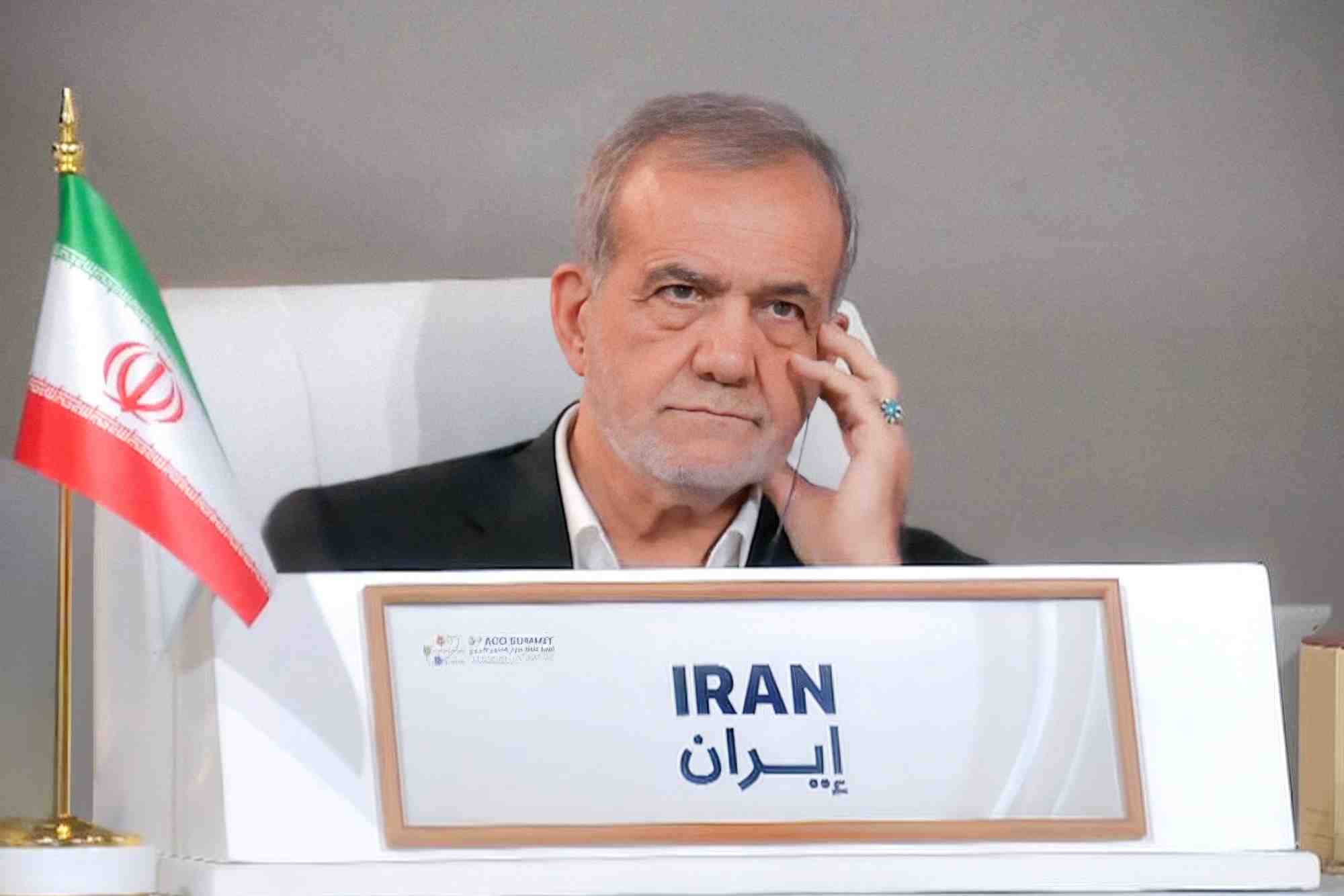 Le president iranien massoud pezeshkian