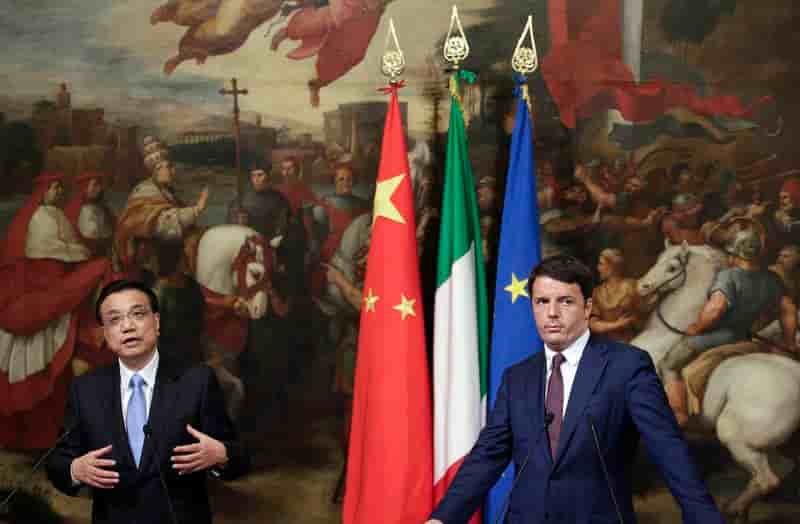 Rome et Pékin signent une vingtaine d'accords commerciaux