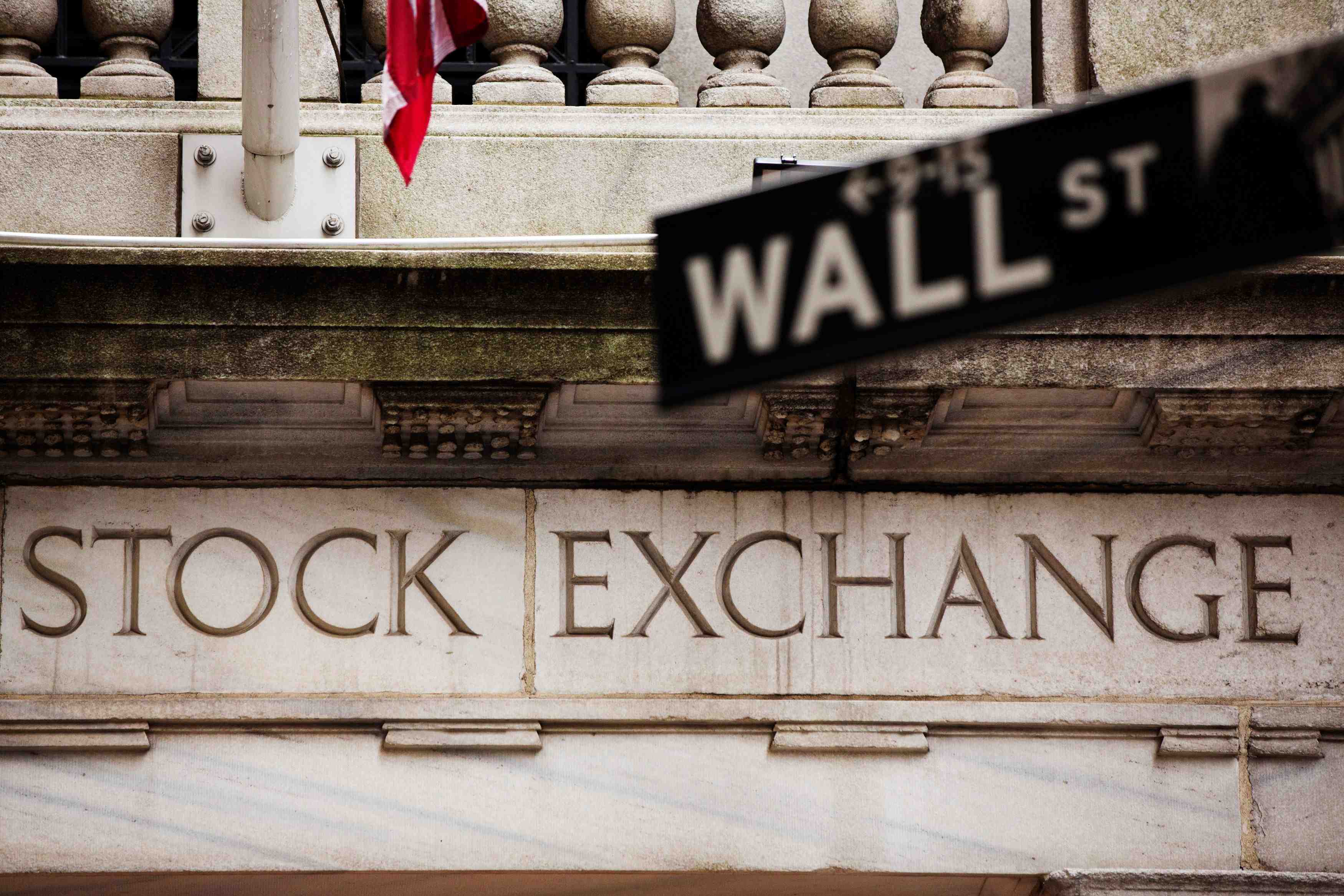 Wall street chute apres l'ouverture