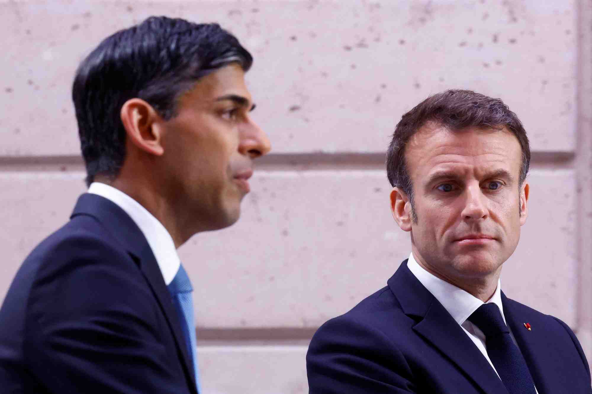 Emmanuel macron et rishi sunak a paris