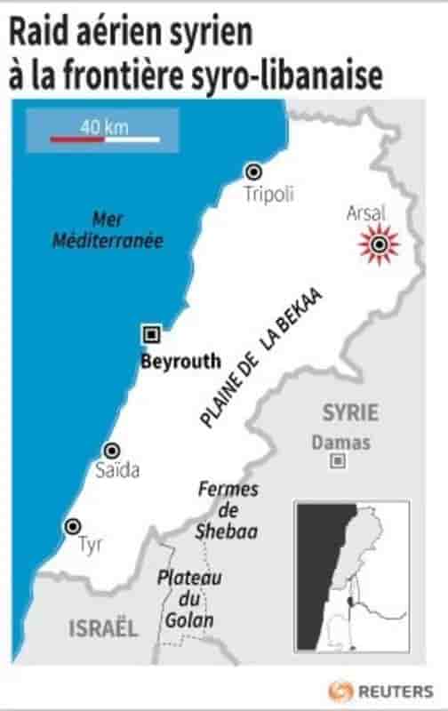 Vingt rebelles tués par un raid à la frontière syro-libanaise