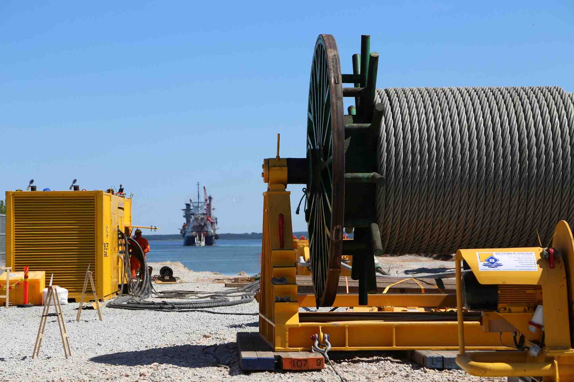 Une vue du pipeline balticconector a paldiski