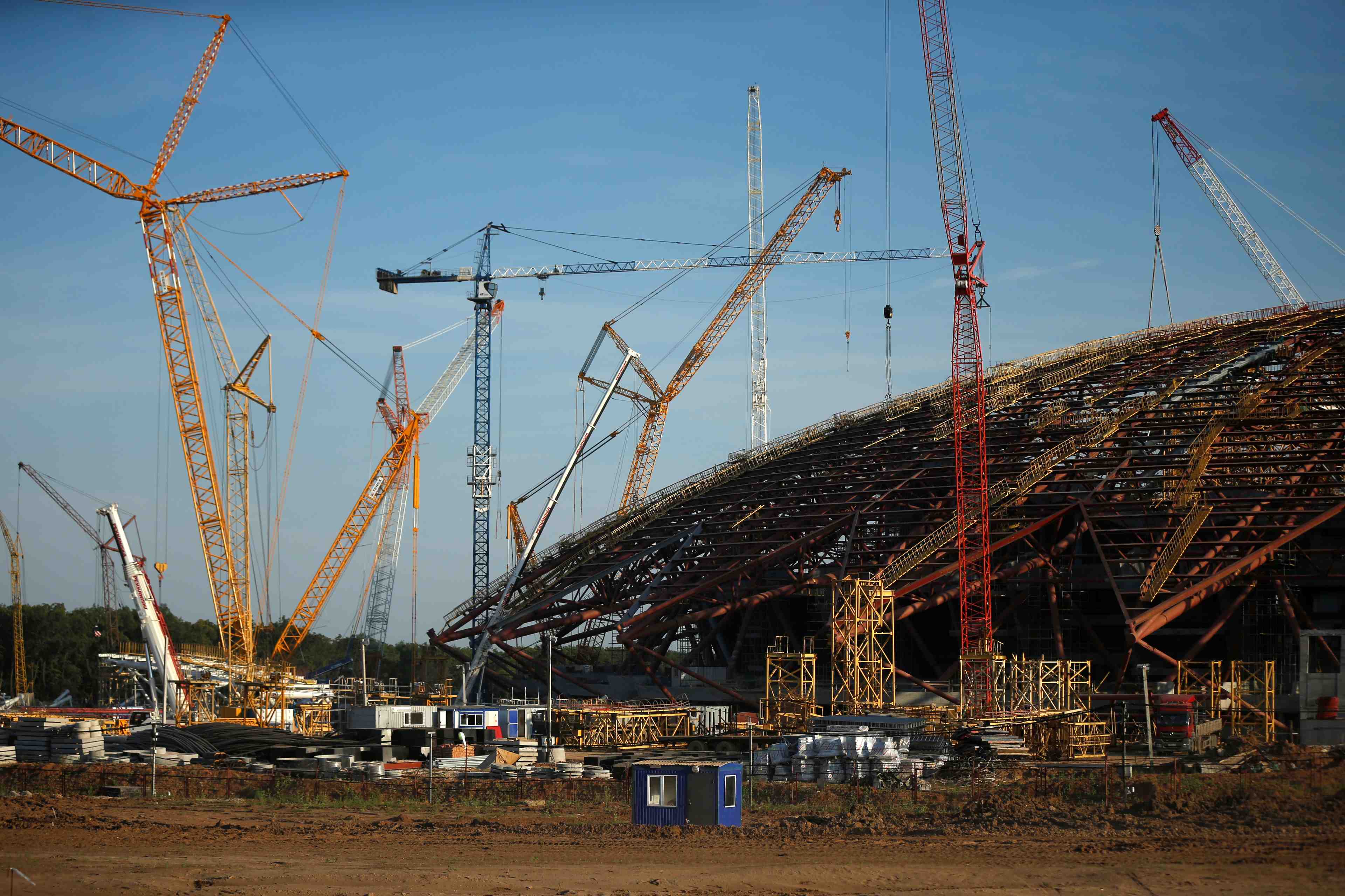 Incendie en russie dans un stade en construction pour le mondial 2018