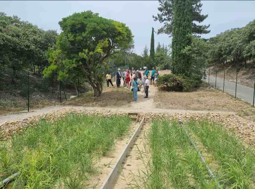 A Saint-Marcel-d'Ardèche, les eaux usées de l'activité touristiques sont filtrées et assainies dans cette nouvelle station, en vue d'être stockées en prévision de la lutte contre les incendies.