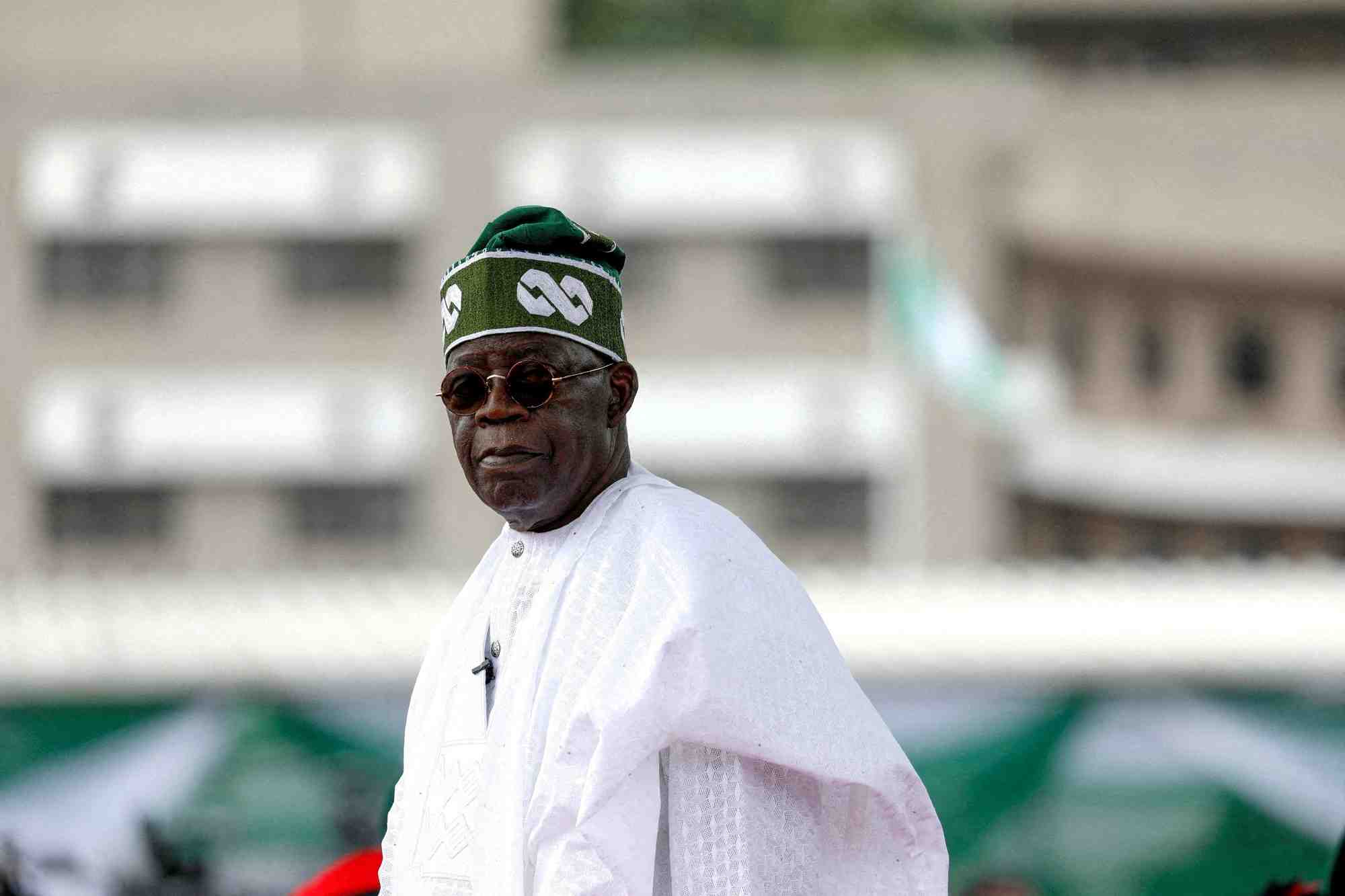 Le president du nigeria, bola tinubu, lors de sa ceremonie de prestation de serment a abuja
